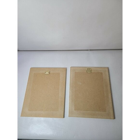 VTG A. Pritchard Roses In Vase Art Print On Wood Wall Decor 2 Pc Set Cottagecore - Picture 4 of 6